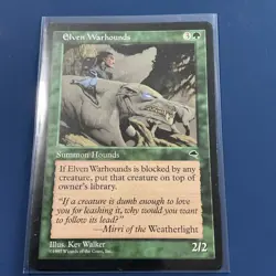 Elven Warhounds Tempest Magic the Gathering MTG LP - Image 1