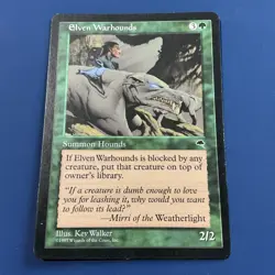 Elven Warhounds Tempest Magic the Gathering MTG LP - Image 2