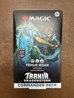 Magic The Gathering Tarkir Dragonstorm Temur Roar Commander Sealed - Image 1