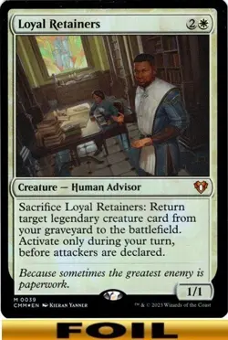 1x - Loyal Retainers - FOIL #39 - Commander Masters - NM MTG - Image 1