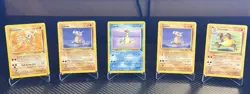 9 Vintage Pokemon Cards Bulk Lot Including Holos - Pokemon TCG - Jungle, Base + - Image 3
