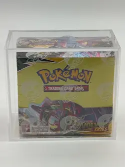 Pokemon TCG SWSH Evolving Skies Booster Box SEALED w/Acrylic Case - Image 1
