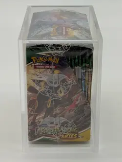Pokemon TCG SWSH Evolving Skies Booster Box SEALED w/Acrylic Case - Image 2