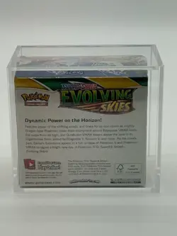 Pokemon TCG SWSH Evolving Skies Booster Box SEALED w/Acrylic Case - Image 3