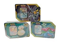 Lot of (3) Pokemon TCG: TAG Team Tin Box Sealed Snorlax Venusaur Zekrom MINT - Image 1