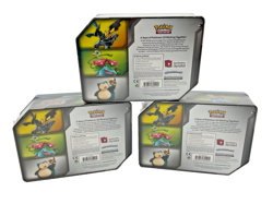 Lot of (3) Pokemon TCG: TAG Team Tin Box Sealed Snorlax Venusaur Zekrom MINT - Image 2
