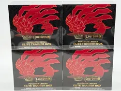 Lot of (4) Pokemon Center SWSH Lost Origin Elite Trainer Box SEALED - Image 1