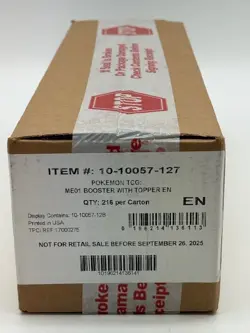 Auction #3 Pokemon TCG Mega Evolution Enhanced Booster Box SEALED CASE - Image 1
