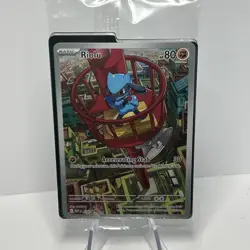 Pokemon TCG Mega Evolution Riolu Black Star Promo Full Art Sealed - Image 1