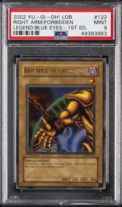 2002 1ST ED #122 RIGHT ARM OF THE FORBIDDEN ONE PSA 9 - Image 1