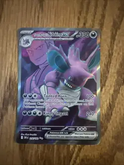 Team Rocket's Nidoking ex 216/182 Holo SV10 Destined Rivals Pokemon Card - NM - Image 1