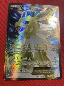 Jolteon EX 028A/083 Alternate Art Holo Pokemon Card TCG Full Art - Image 3