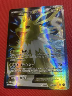 Jolteon EX 028A/083 Alternate Art Holo Pokemon Card TCG Full Art - Image 5