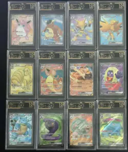12 Lot OCD 10 Pokemon Chinese Card 151 SR RR Holo Charizard Graded SQ - Image 1