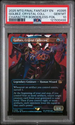 2025 MTG FINAL FANTASY #0395 GOLBEZ, CRYSTAL COLLECTOR PSA 10 - Image 1