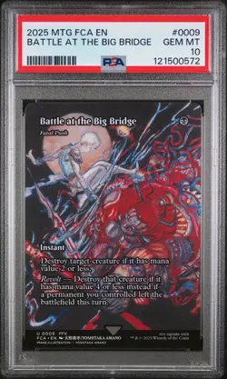 2025 MTG FINAL FANTASY: THROUGH THE AGES #0009 BATTLE AT THE BIG BRIDGE PSA 10 - Image 1