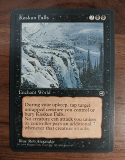 1x Koskun Falls - *Damaged see pic* - Homelands - mtg - SPARROW MAGIC - Image 1
