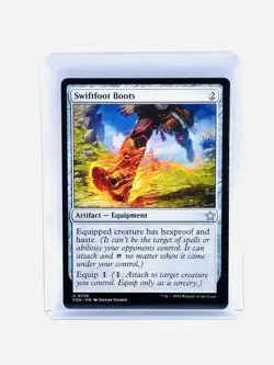 Magic The Gathering, Swiftfoot Boots, Foundations Regular, MT/NM - Image 1