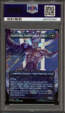 Magic MTG Sephiroth Fabled Soldier CHAR Borderless Surge Foil #0527 PSA 10 - Image 2