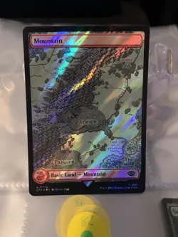 MTG: LoTR: Mountain Full Art Surge Foil 0719 - Image 1