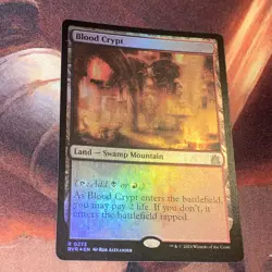 Blood Crypt X1 Mtg Ravnica Remastered Nm Foil - Image 3