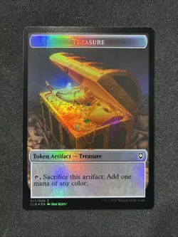 MTG - Treasure / Rabbit Double-Sided Token : Battle for Baldur's Gate - FOIL - Image 2