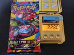 22.80g (Heavy HEAVIEST!) MEGA EVOLUTION Pokemon Booster Pack English Sealed #180 - Image 1