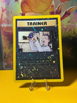 Professor Elm #3 Reverse Holo Best of Game Promo Pokemon 2002 SWIRL - Image 1