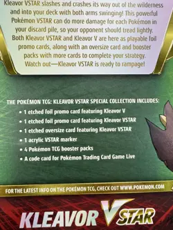 Pokemon TCG Kleavor VSTAR Special Collection 4 Booster Packs NEW Fusion Strike - Image 5