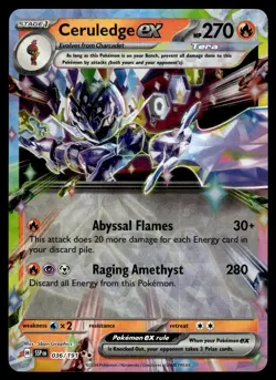 2024 Scarlet & Violet Series - Surging Sparks Ceruledge ex Double Rare #36 - Image 1