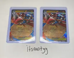 2x Pokemon TCG Mega Lucario ex 077/132 Mega Evolution Double Rare Holo NM - Image 1