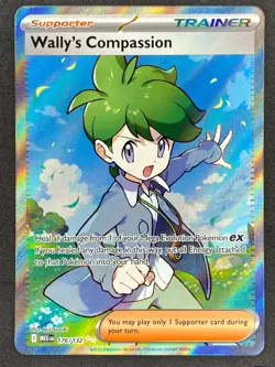 Pokemon Wally's Compassion Full Art 176/132 MEG Mega Evolution NM - Image 1