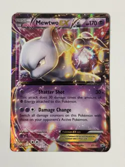 Pokemon TCG Mewtwo EX XY Black Star Promos XY107 Holo Promo NM - Image 1