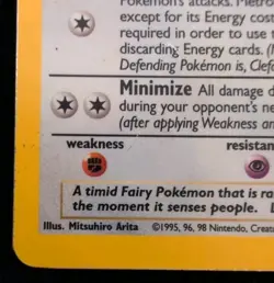 Clefable 1/64 1st Edition Jungle Holo Pokemon Vintage WOTC - Image 5