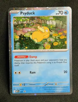 SWIRL - Pokemon - Psyduck 007 - Mega Evolutions Promo Holo Cosmos - Image 1