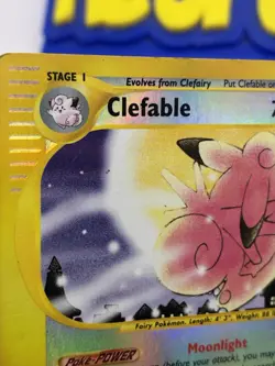 Pokemon TCG Clefable 7/165 Reverse Holo Rare Expedition Set - Image 4