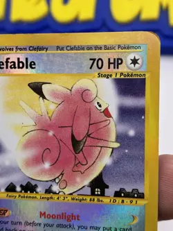 Pokemon TCG Clefable 7/165 Reverse Holo Rare Expedition Set - Image 5