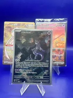 Pokemon TCG 151 UPC Promo Set Mew 053, Mewtwo 052, Metal Mew 205 New Sealed - Image 3