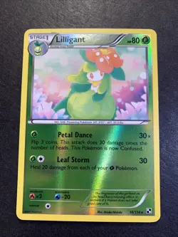 Lilligant - 10/114 - Rare - Reverse Holo - Black and White Base - MINT - Pokemon - Image 1