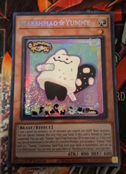 YU-GI-OH Marshmao Yummy DOOD-EN024 1st Edition Secret Rare NM - Image 1