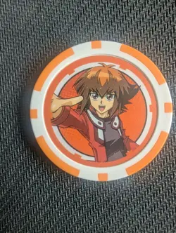 Yu-Gi-Oh! Jaden Yuki Duel Chip - Poker Chip - Orange - Duel Links - Image 1