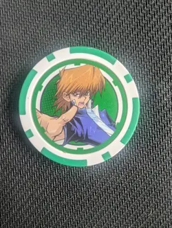 Yu-Gi-Oh! Joey Wheeler Duel Chip - Poker Chip - Green - Duel Links - Image 1