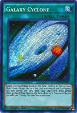 Yugioh! LP Galaxy Cyclone - MP16-EN027 - Secret Rare - 1st Edition Lightly Playe - Image 1
