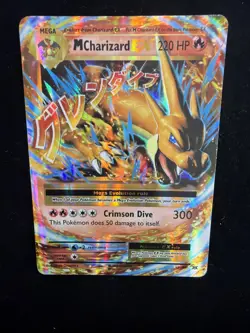 Pokemon TCG Mega-Charizard-EX Holo Rare Card Evolutions 13/108 - Image 1