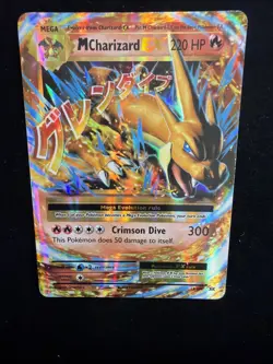 Pokemon TCG Mega-Charizard-EX Holo Rare Card Evolutions 13/108 - Image 2