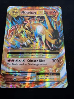 Pokemon TCG Mega-Charizard-EX Holo Rare Card Evolutions 13/108 - Image 4