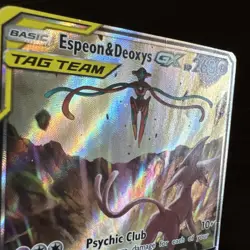 Pokemon Espeon & Deoxys GX SM240 Tag Team black star promo standard Card - Image 4