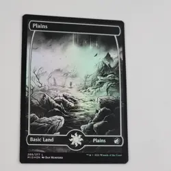 MTG Plains Foil Full Art NM+ Innistrad: Midnight Hunt 269 Magic Card Commander - Image 2