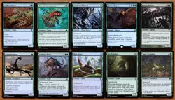 Set 10 Green Deathtouch Creatures *NM* English Magic EDH Group MTG Commander - Image 1