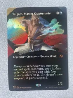 Taigam, Master Opportunist (Borderless) Tarkir: Dragonstorm NM Foil - Image 1